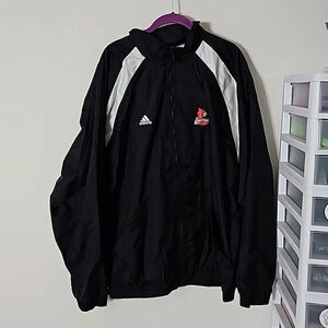 Adidas Louisville Black Windbreaker Jacket